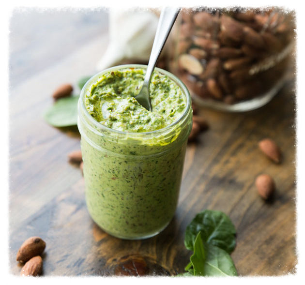 Pesto ligero de espinacas y almendras - Recetas para adelgazar - Consejos para adelgazar Madrid
