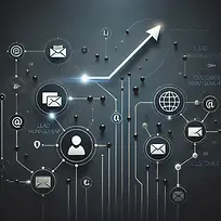 DALL·E 2024-06-17 13.22.45 - A minimalistic digital marketing concept illustration, showca