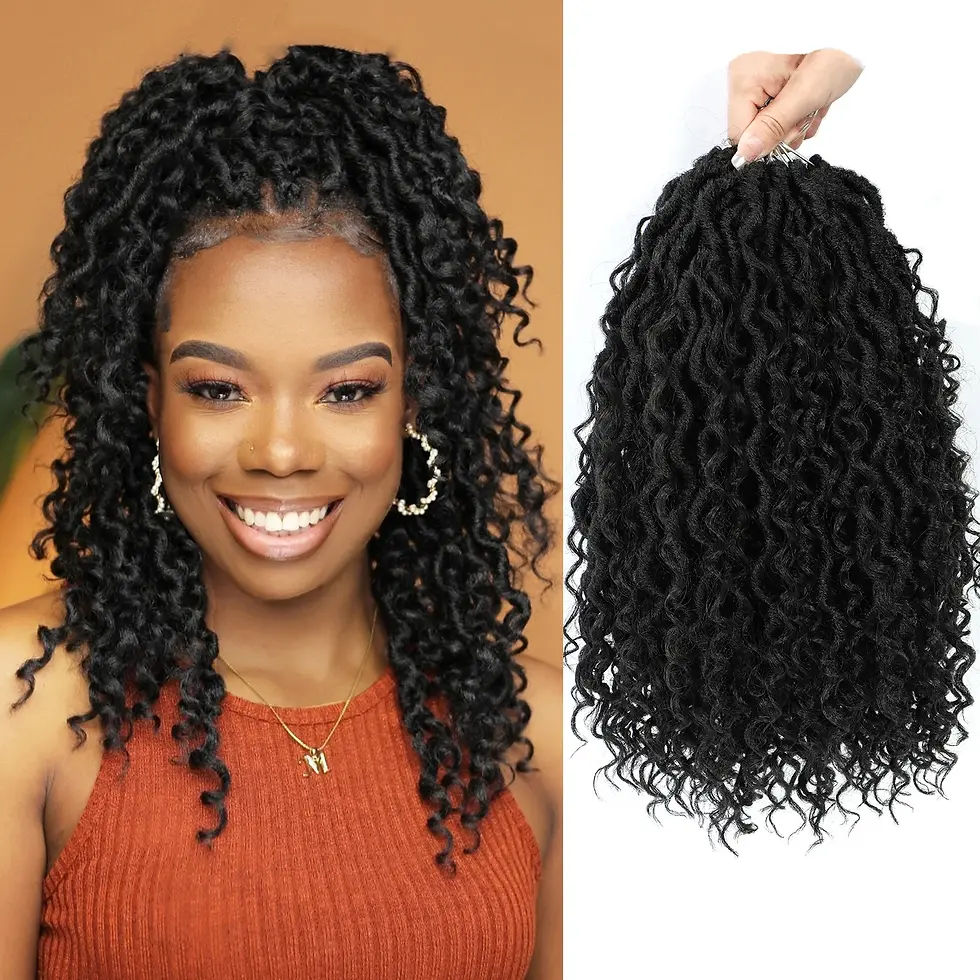 Miniaturbild: Goddess Locs Crochet Hair 10-22 Inch Faux Locs Crochet Hair Black Women