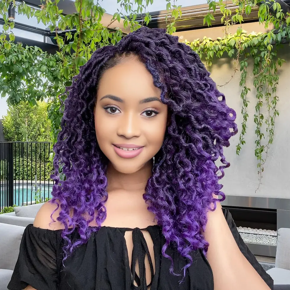 Miniaturbild: Goddess Locs Crochet Hair 10-22 Inch Faux Locs Crochet Hair Black Women