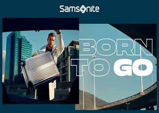 "Born to go" campaña global de Samsonite para marcas de viajes