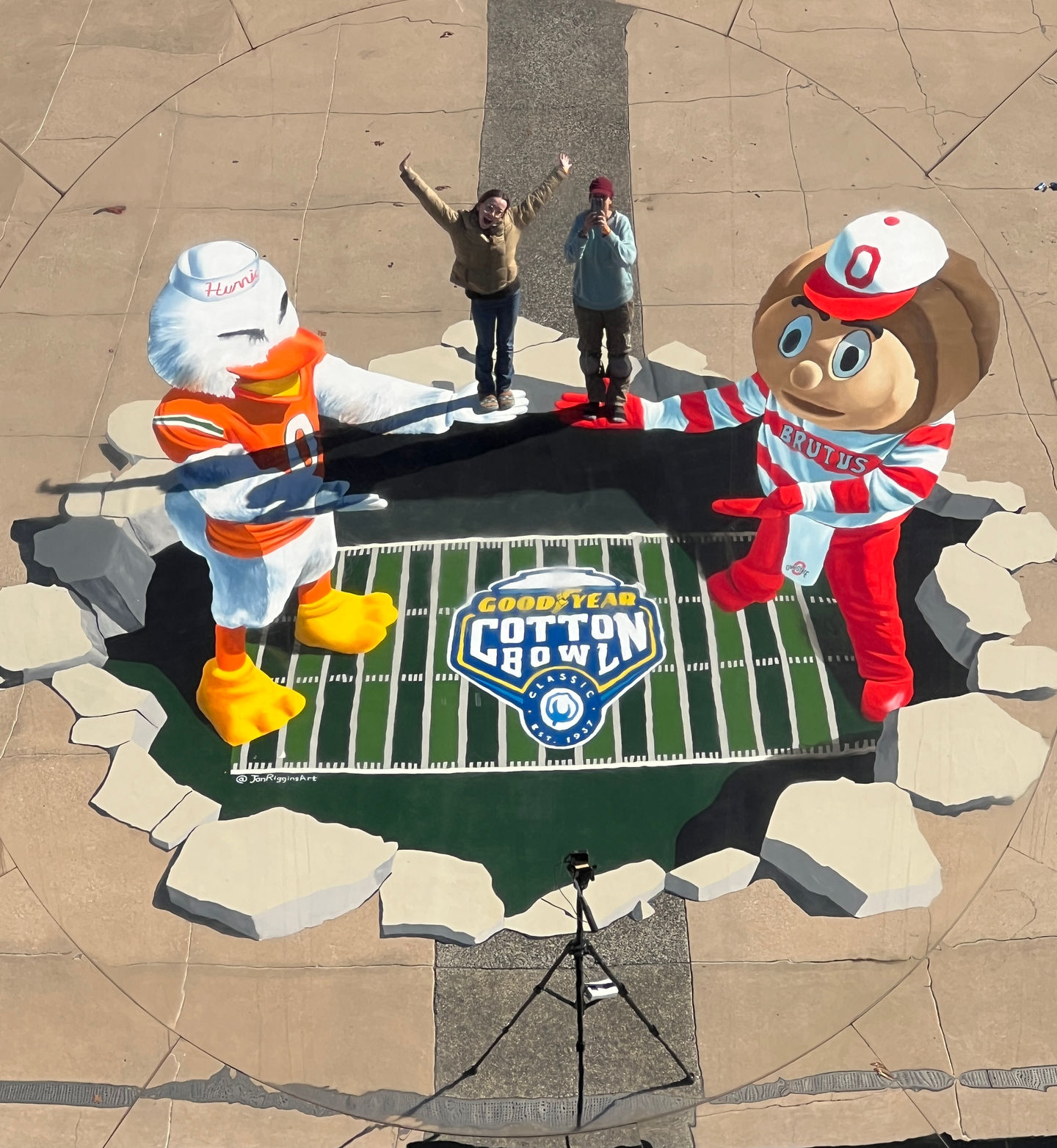 2025 Goodyear Cotton Bowl Sky Mirror reflected image