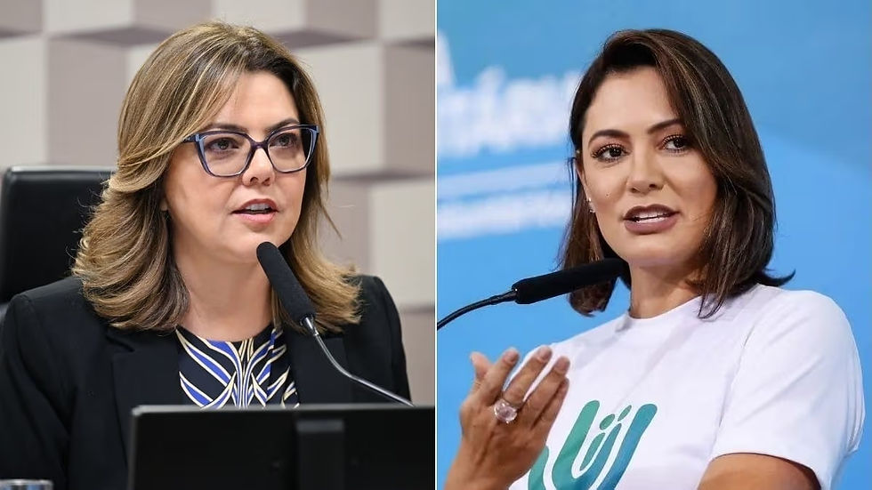 Leila do Vôlei e Michelle Bolsonaro lideram disputa ao
Senado no DF