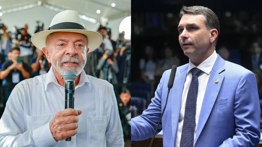 Meio/Ideia: Lula tem 40,4% das intenções de voto no 1º turno e Flávio, 32%