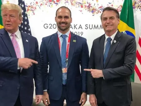 Eduardo Bolsonaro articulará para tentar que Donald Trump pressione STF
