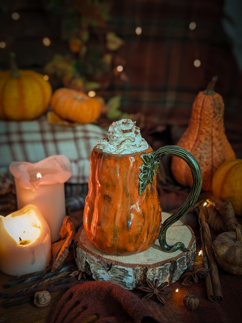 Miniature : "Coloquinte"  - Mug en céramique
