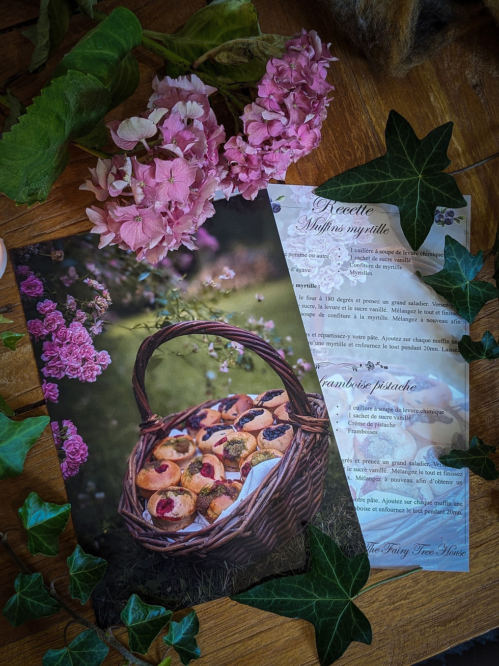 Miniature : Muffins Myrtille & Framboise/Pistache - Fiche de recette