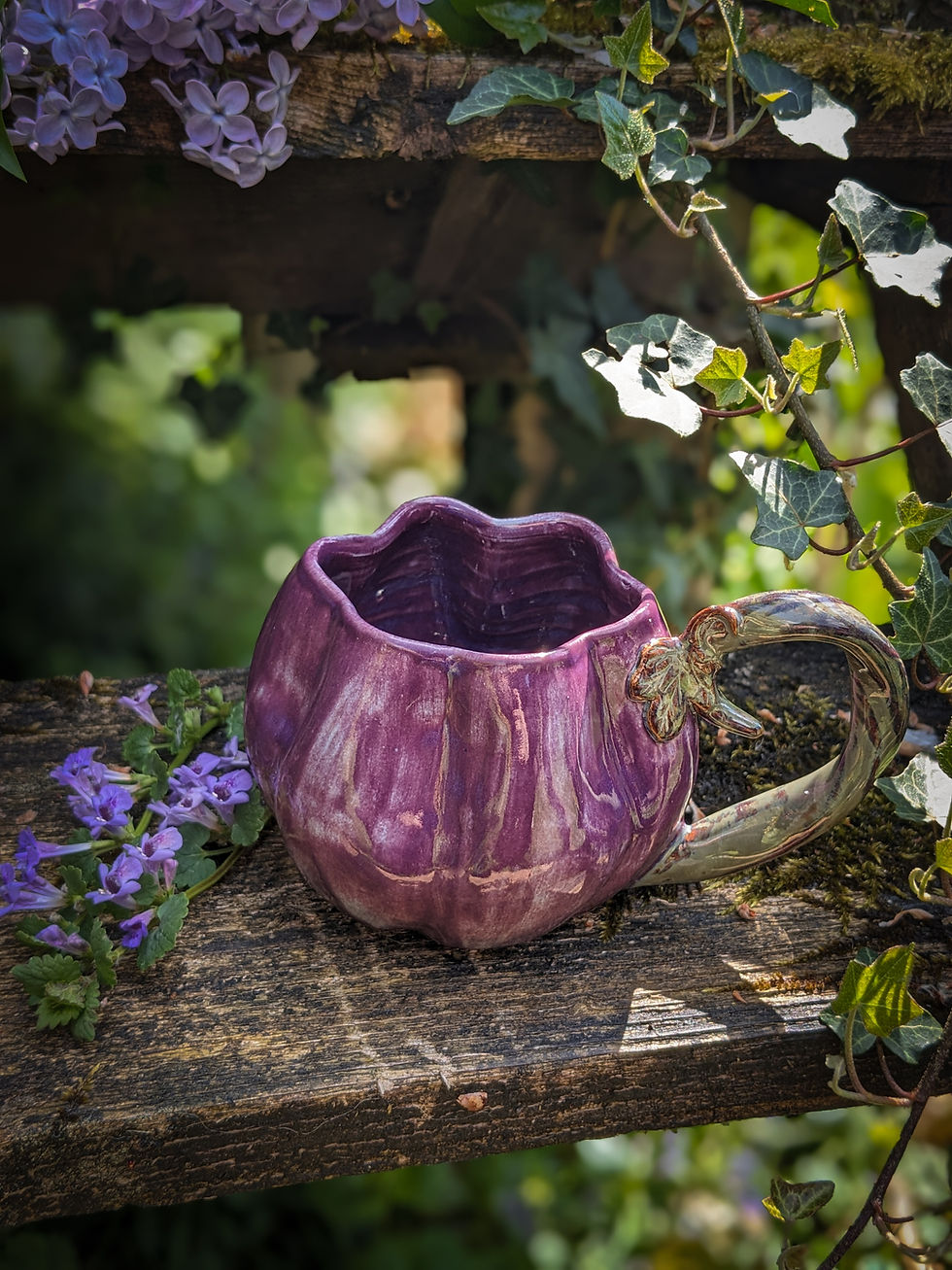 Miniature : Citrouille de printemps violette - Mug en céramique