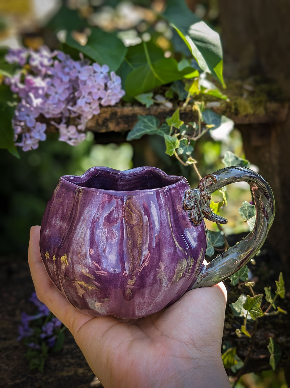 Miniature : Citrouille de printemps violette - Mug en céramique