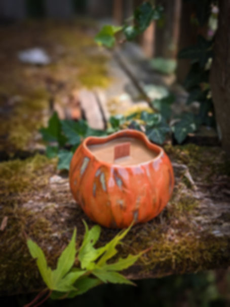 "Pumpkin juice" - Bougie en céramique