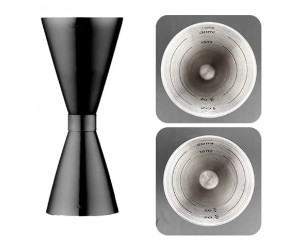 Thumbnail: Two Side Cocktail Jigger Set of 3 - Black Plated