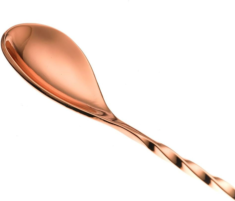 Thumbnail: Bar Spoons with Fork End 30cm - Rose Gold