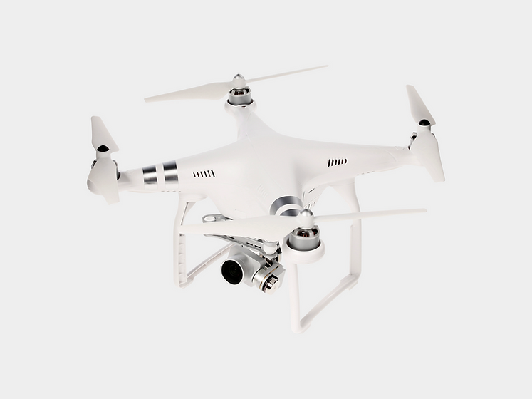White and Silver Drone