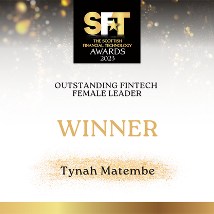 Scotland's Outstanding Female Leader in Fintech announced.