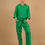 Thumbnail: SCARLETT TAPPERRED PANTS  -  GREEN SCHIFFLI