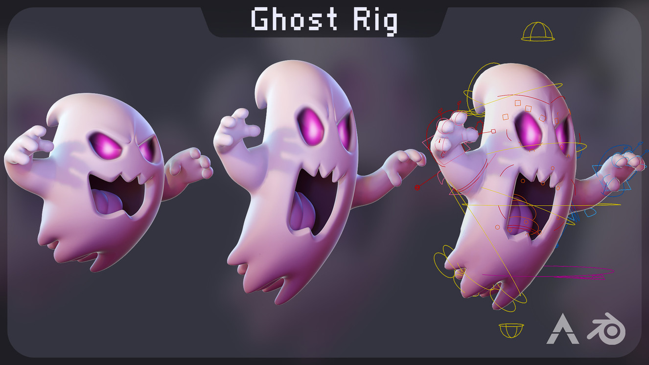 Ghost rig is a free Blender rig by TOAnimate Academy. Free animation rig for Blender, available at TOAnimate Store, an asset store filled with high quality Blender rigs.