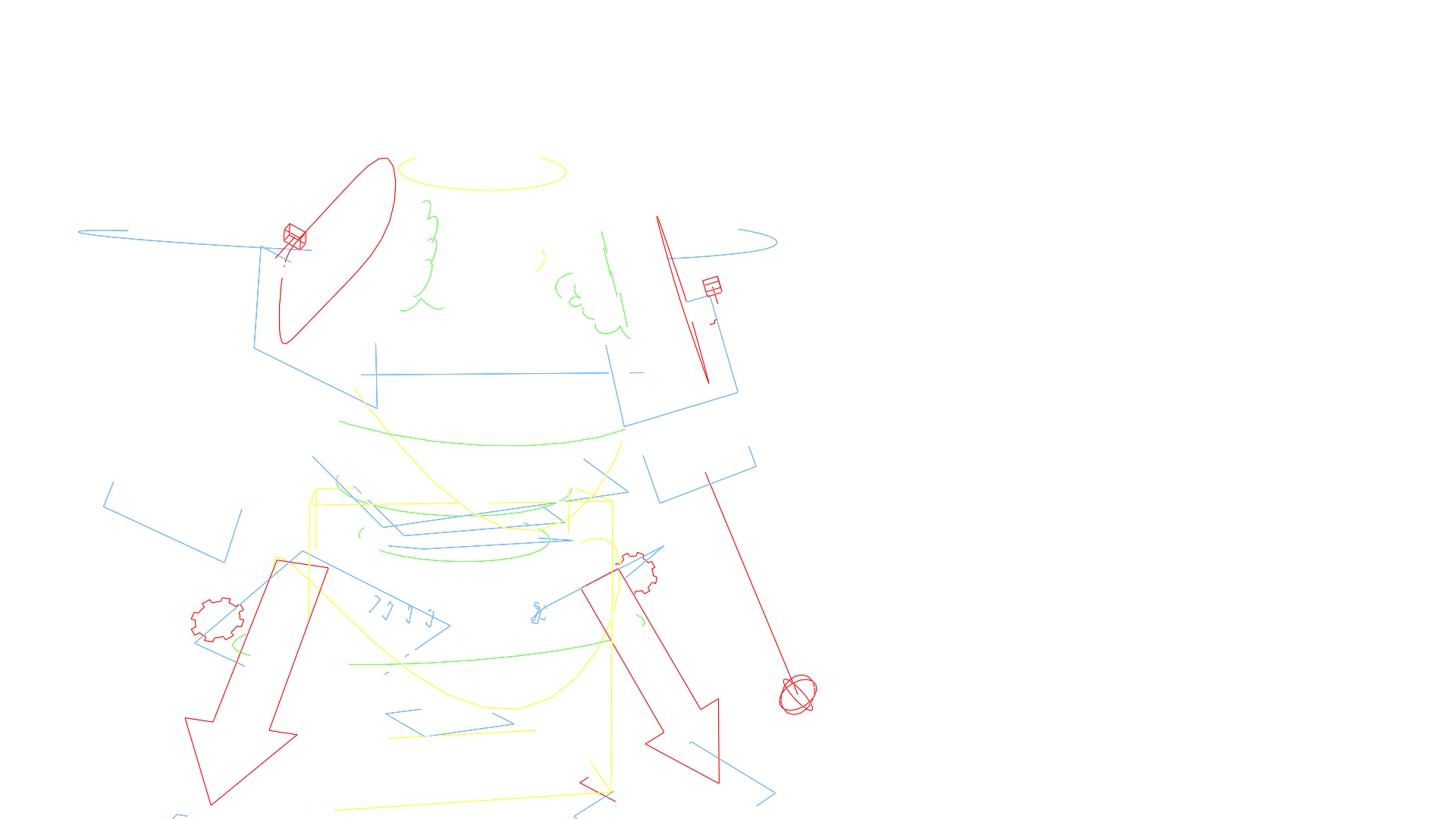 Blender Mecha Warrior Rig (Controls) - TOAnimate Mini Rigging Course character.