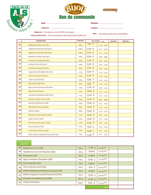 Bon de commande de Bijou