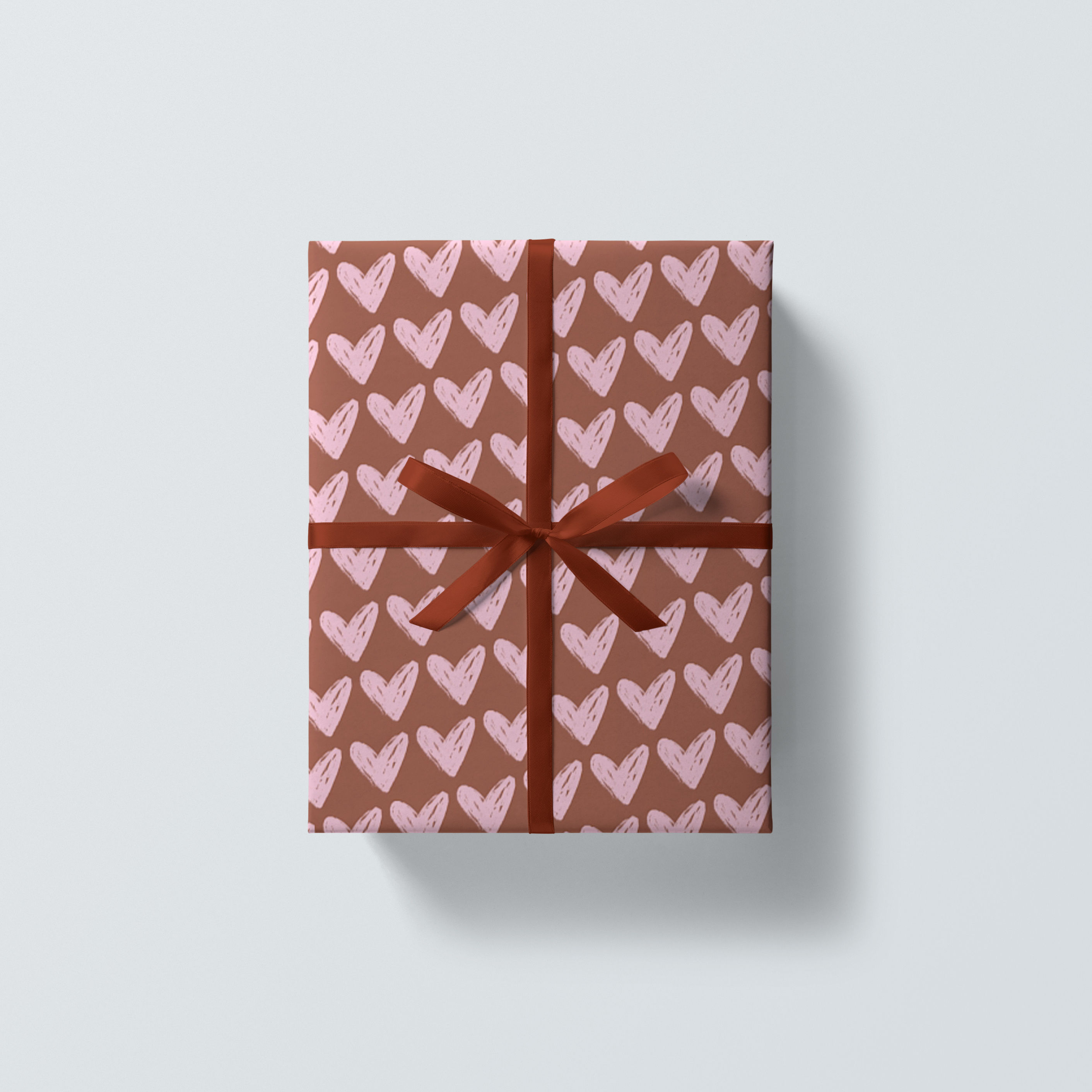 Hand Drawn Hearts Wrapping Paper