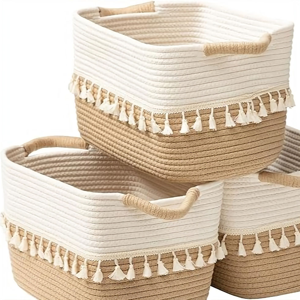 Woven Storage Bin Set of 3