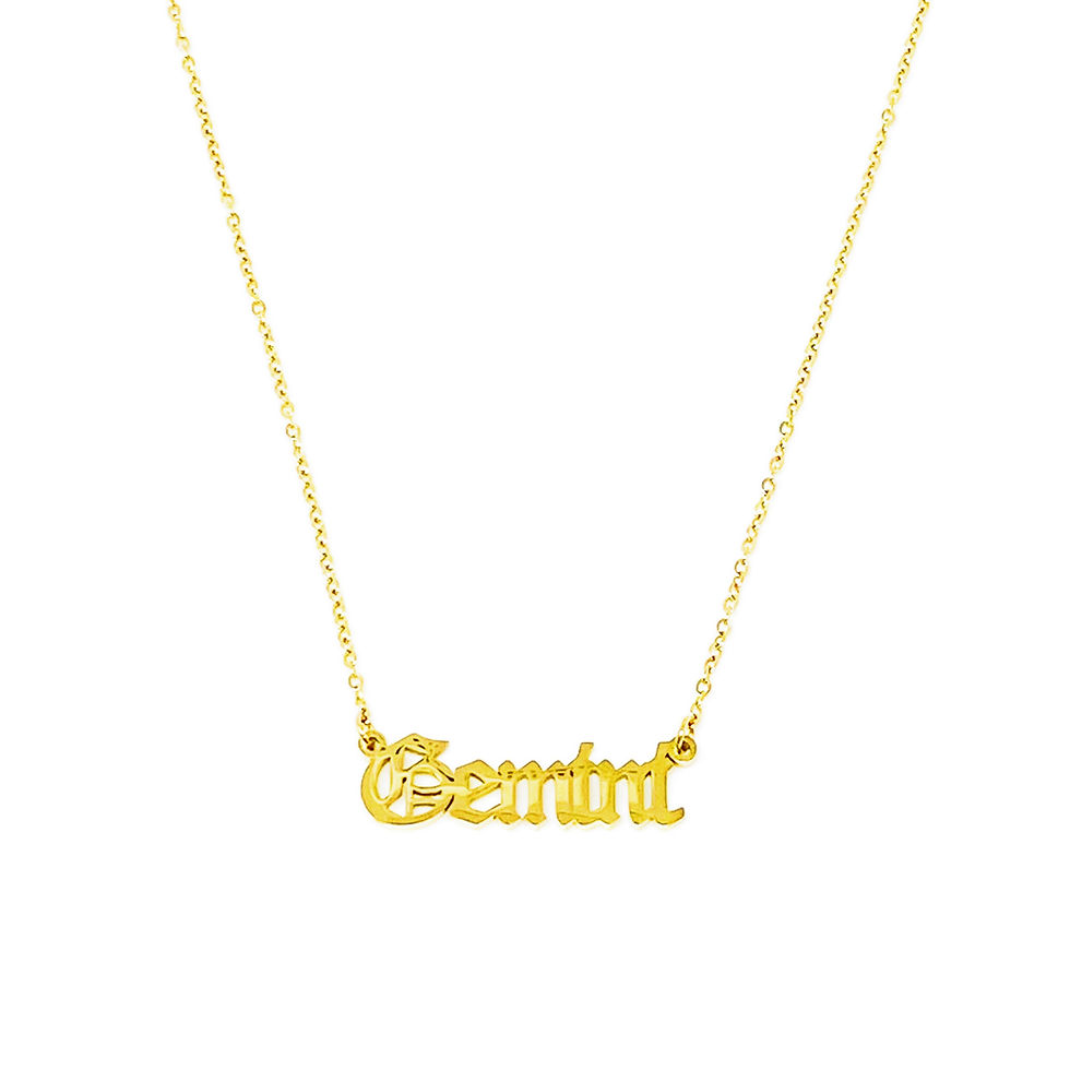 Miniatura: Old English Zodiac Necklace