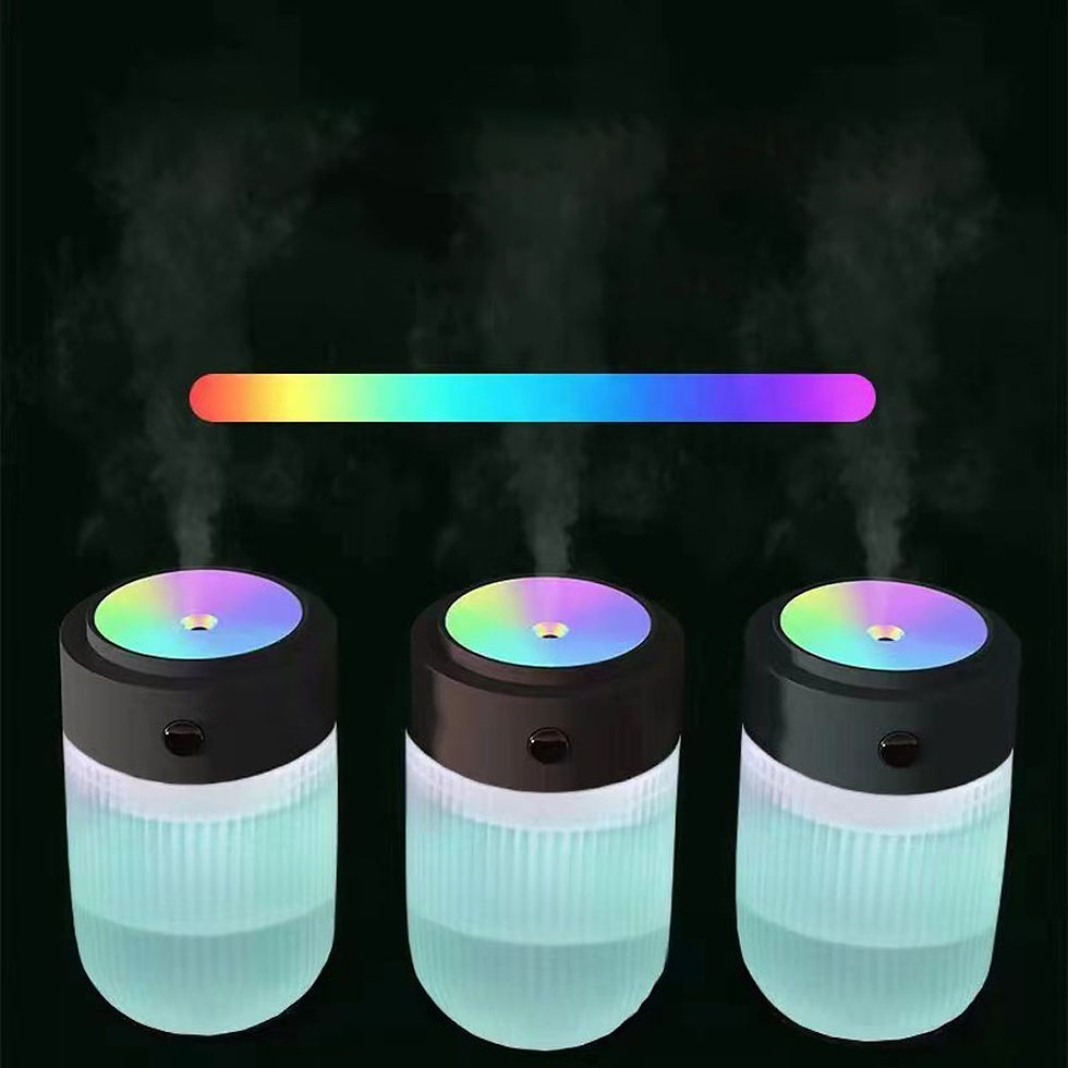 Miniatura: Humidificador de aire portátil con luz LED