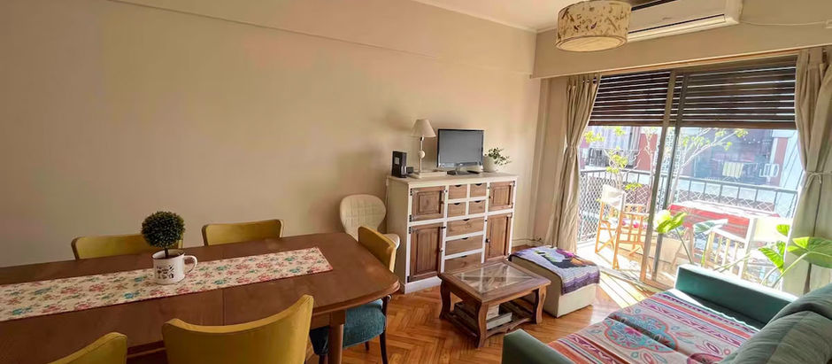 ID037-Recoleta-Uriburu 1600- 1 quarto com varanda- 2 pessoas- US$ 940- Tudo incluído!