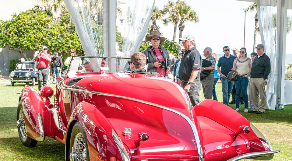 1935 Amilcar Type G36 Pegasé Boattail Roadster in the style of Figoni et Falaschi  