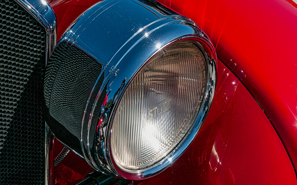 1926 Stutz 695 Roadster by Weymann Headlamp 