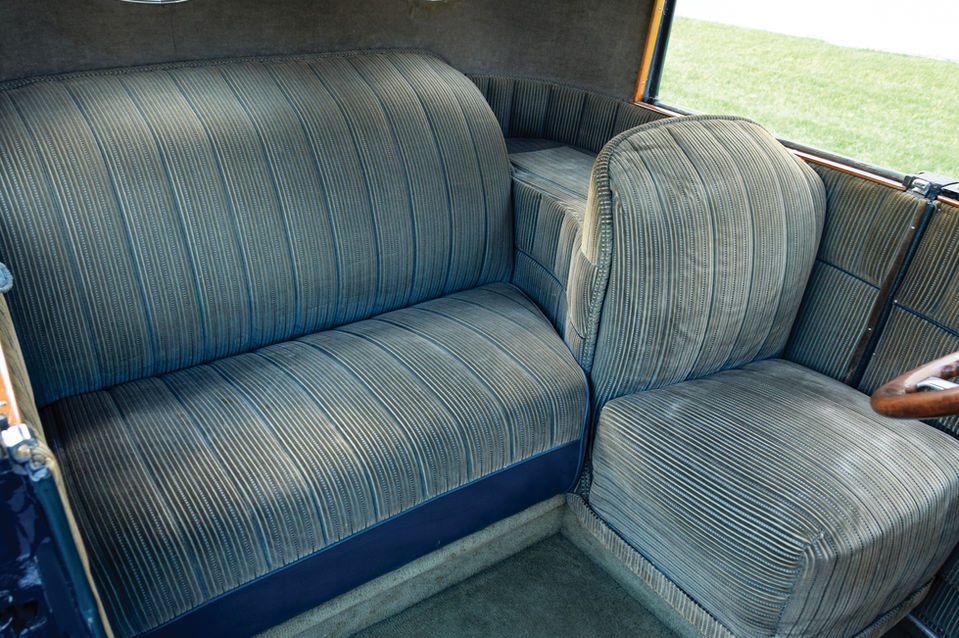 1917 Cadillac Type 55 Victoria Interior
