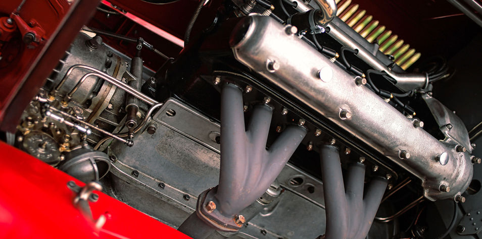 1930 Alfa Romeo 6C 1750 GS Testa Fissa Engine