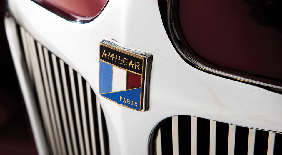 1935 Amilcar Type G36 Pegasé Boattail Roadster in the style of Figoni et Falaschi  Nose Badge