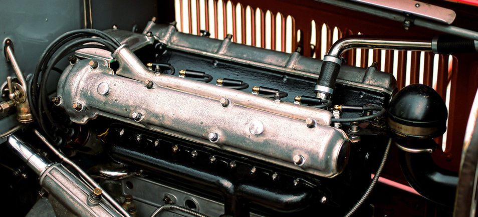1930 Alfa Romeo 6C 1750 GS Testa Fissa Engine