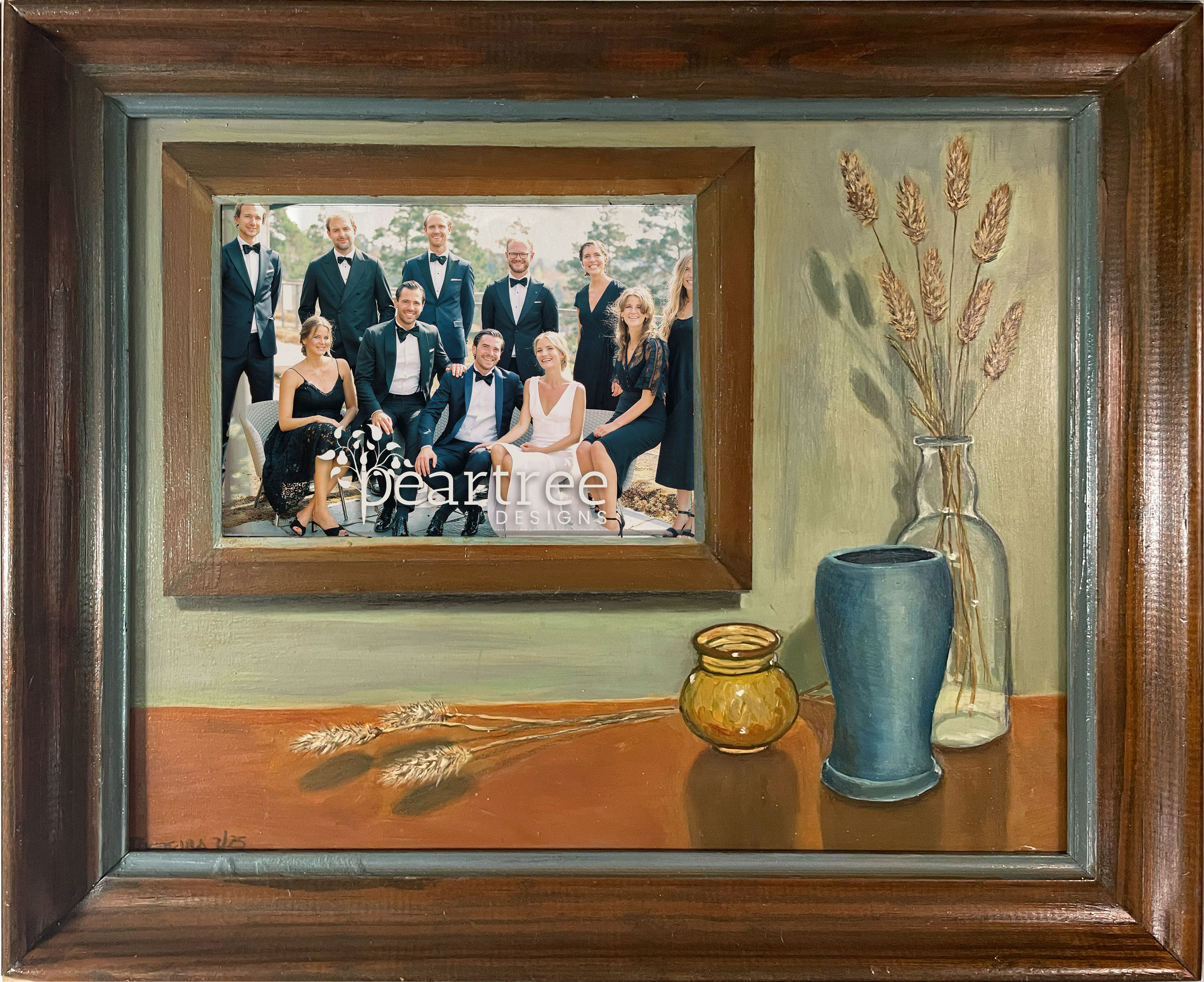 Brown Frame with Bunnytails