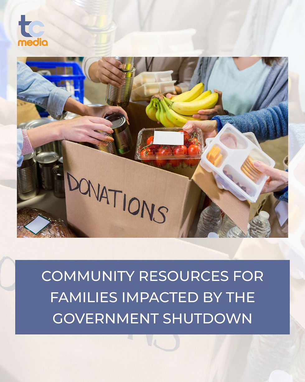 Community Resources for Families Impacted by the Government Shutdown