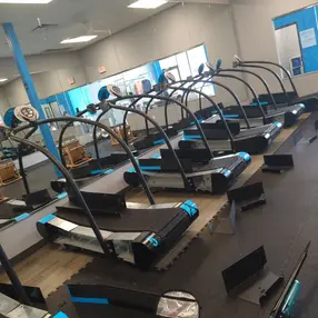 Boutique studio curved treadmill fleet after maintenance