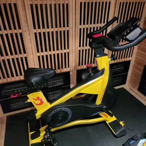 Studio spin bike after service