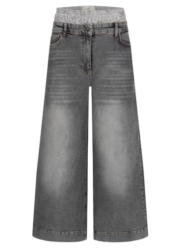 【STUDIOTABLE】DOUBLE WAIST WIDE DENIM★韓国商品 file.jpg
