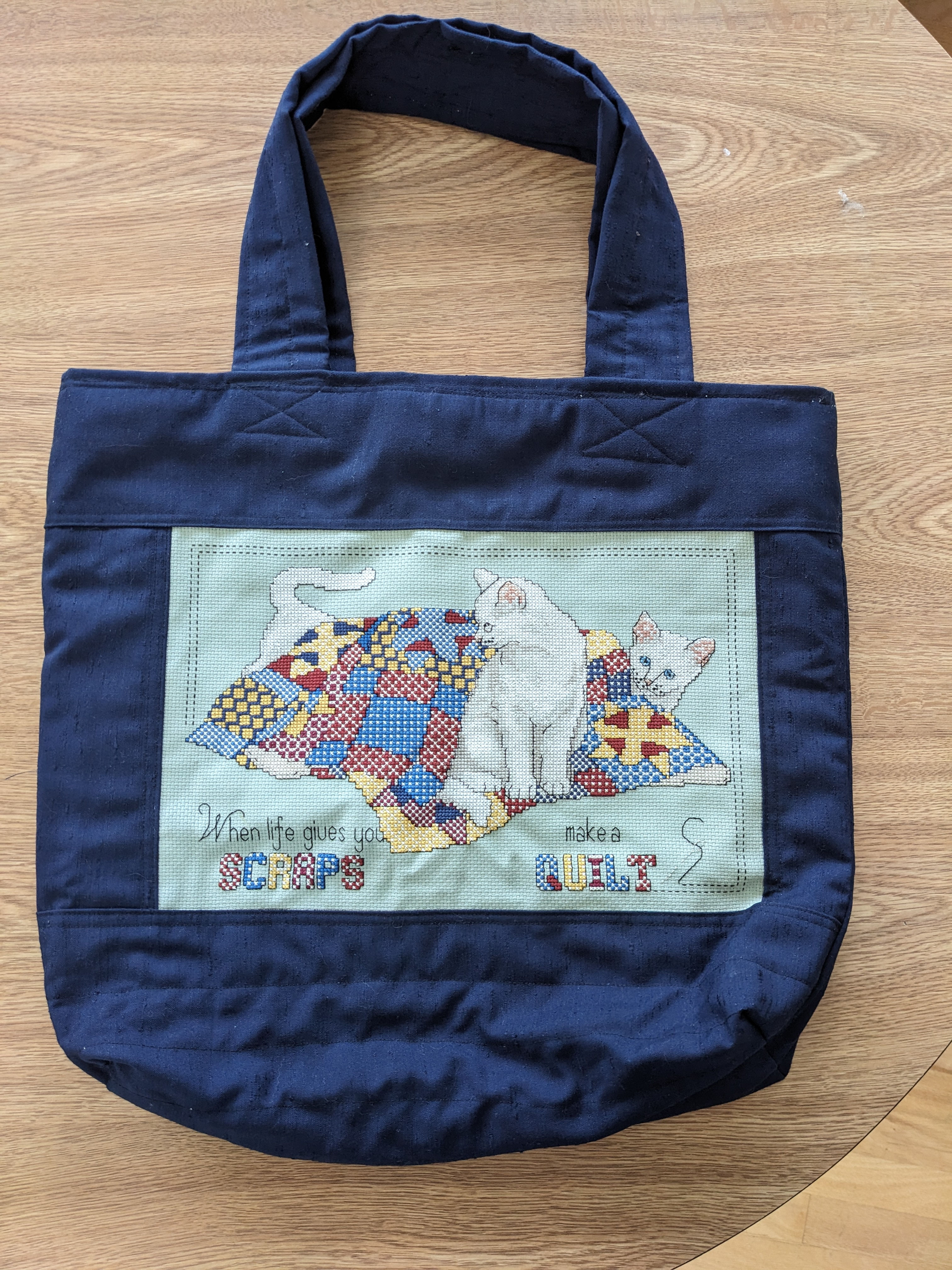 Shoulder Bag - Cats and quilts