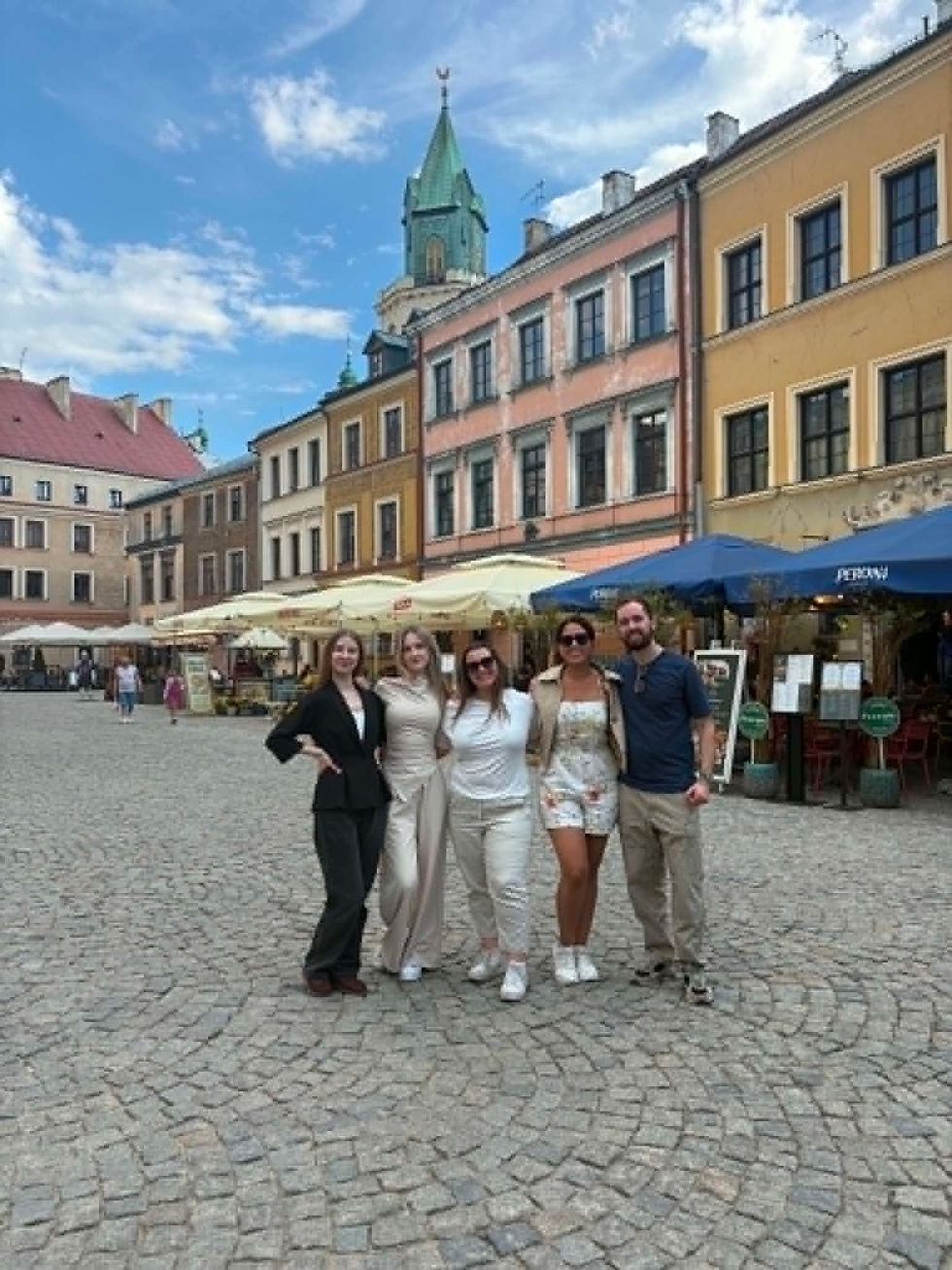 Visiting Lublin old town.