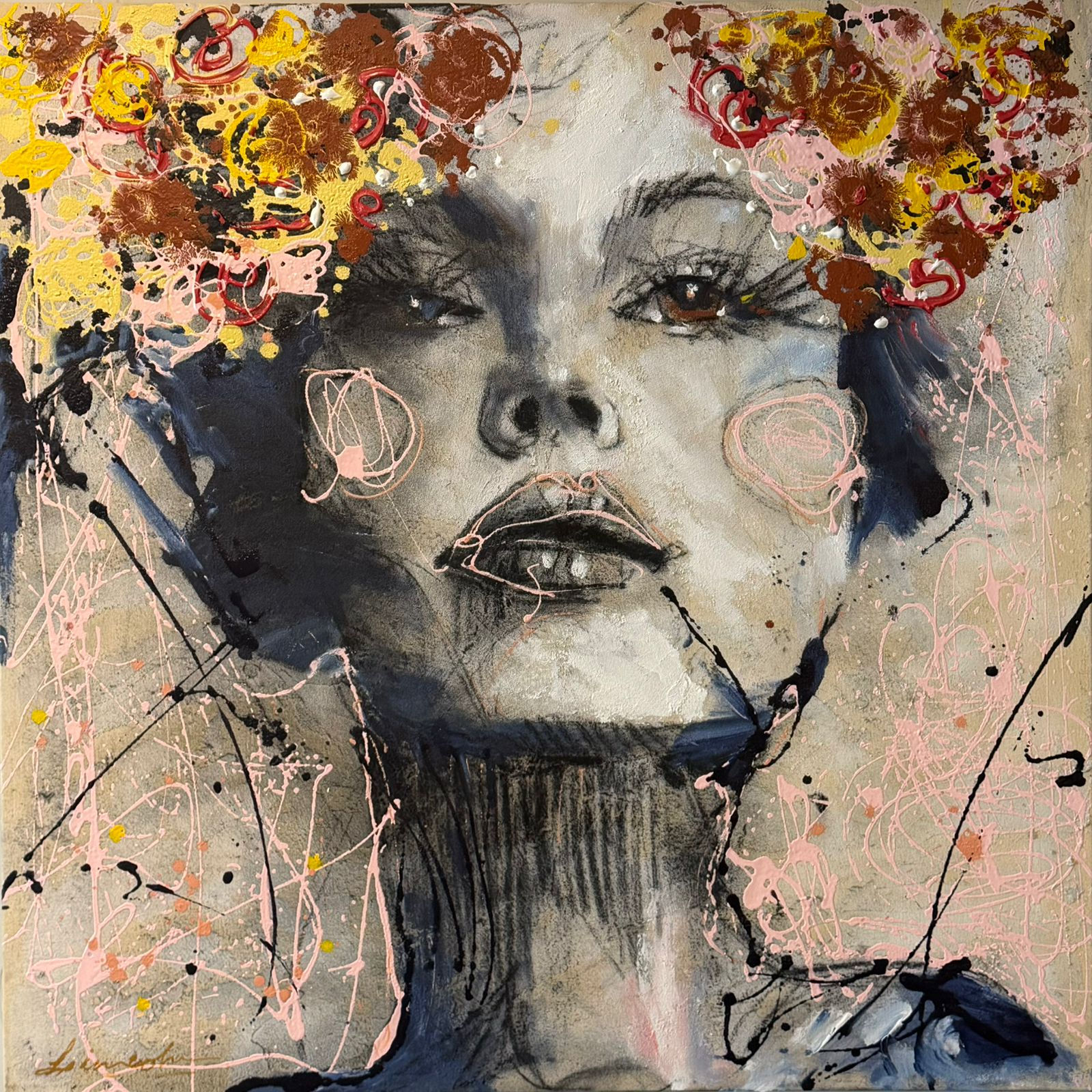 Entre flores e Ruídos 1,00 x 1,00