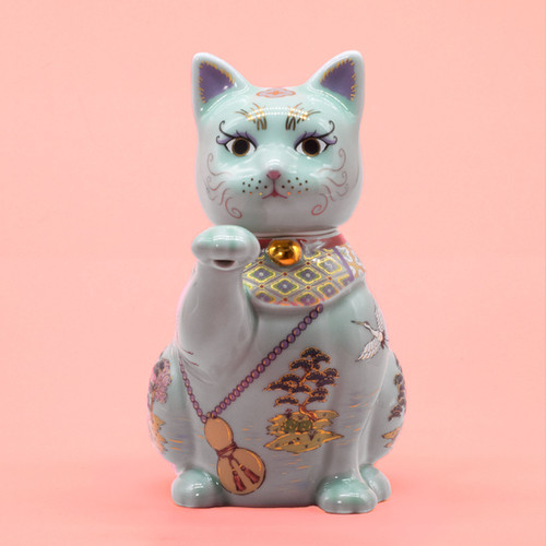 福招き猫ポット空色 -UTOPIAN LUCKY CAT TEA POT- | 小楽園