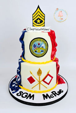 Two-Tier Military Retirement Cake
Evans GA, Augusta GA, North Augusta SC, Aiken SC, Grovetown GA, Martinez GA and Hephzibah GA