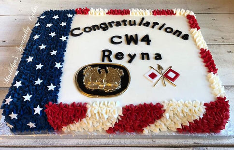 Half Sheet Military Promotion Cake
Evans GA, Augusta GA, North Augusta SC, Aiken SC, Grovetown GA, Martinez GA and Hephzibah GA
