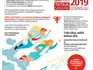 TAITAJA19-kisan yrittäjyyden semifinaali 30.1.2019 Tervetuloa!