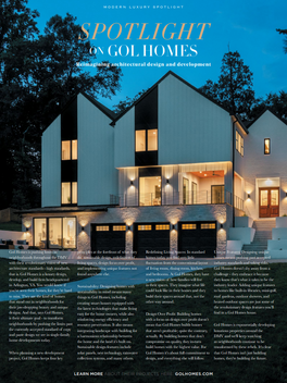 Spotlight in Modern Luxury DC