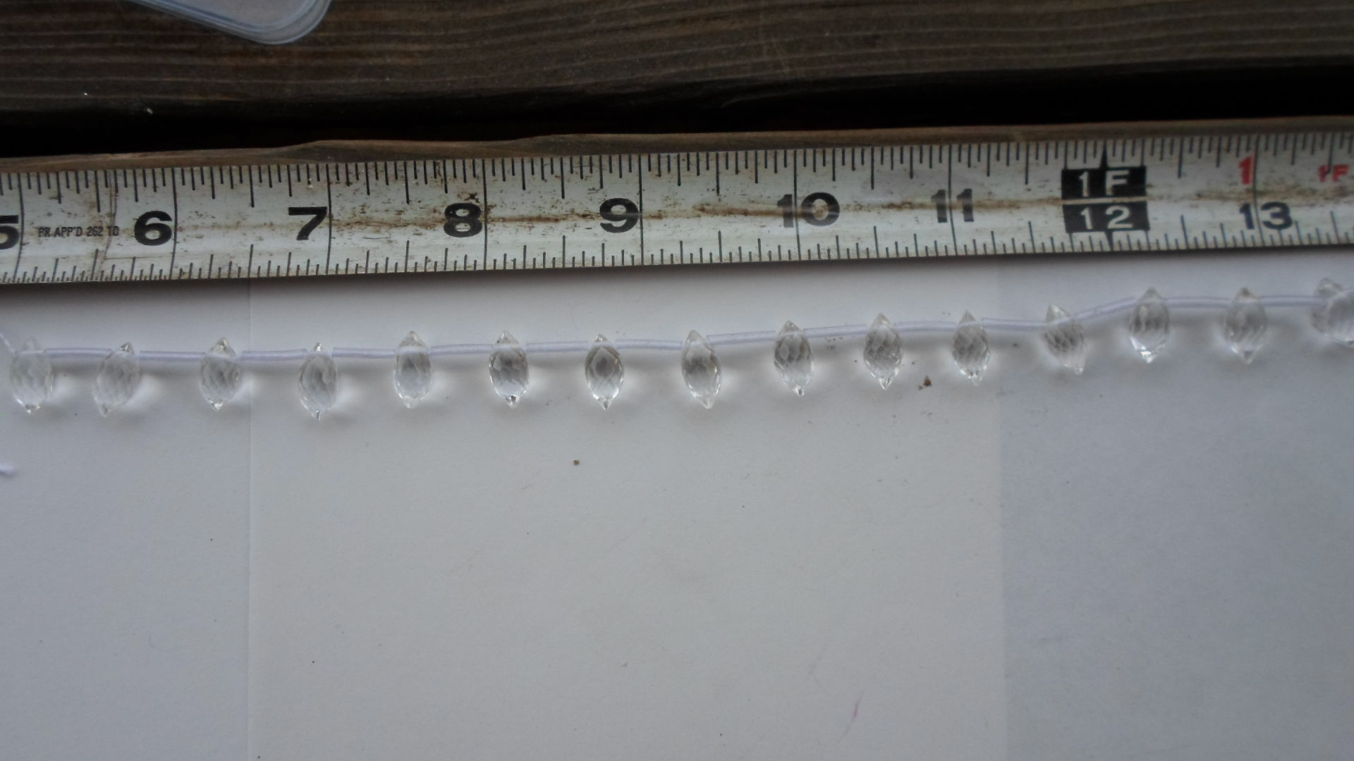 Clear Quartz Diamond Shaped Faceted Beads