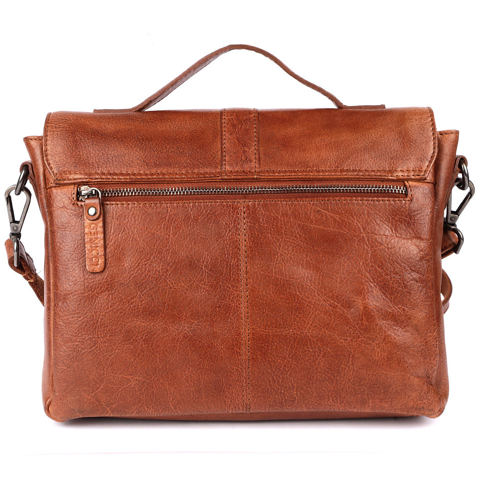 Thumbnail: LEATHER CROSS BODY COGNAC HORIZON