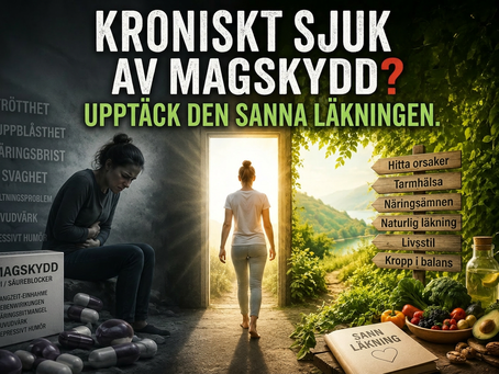 Kroniskt sjuk på grund av "magskydd"? Hur naturliga produkter verkligen läker magen.