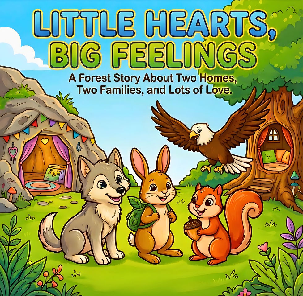 Children's Coloring Storybook for Separated Families Living in Separate Homes 